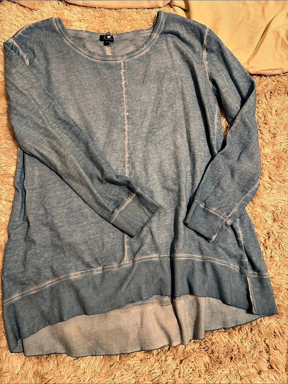 CAbi Long Sleeve Pullover in Blue